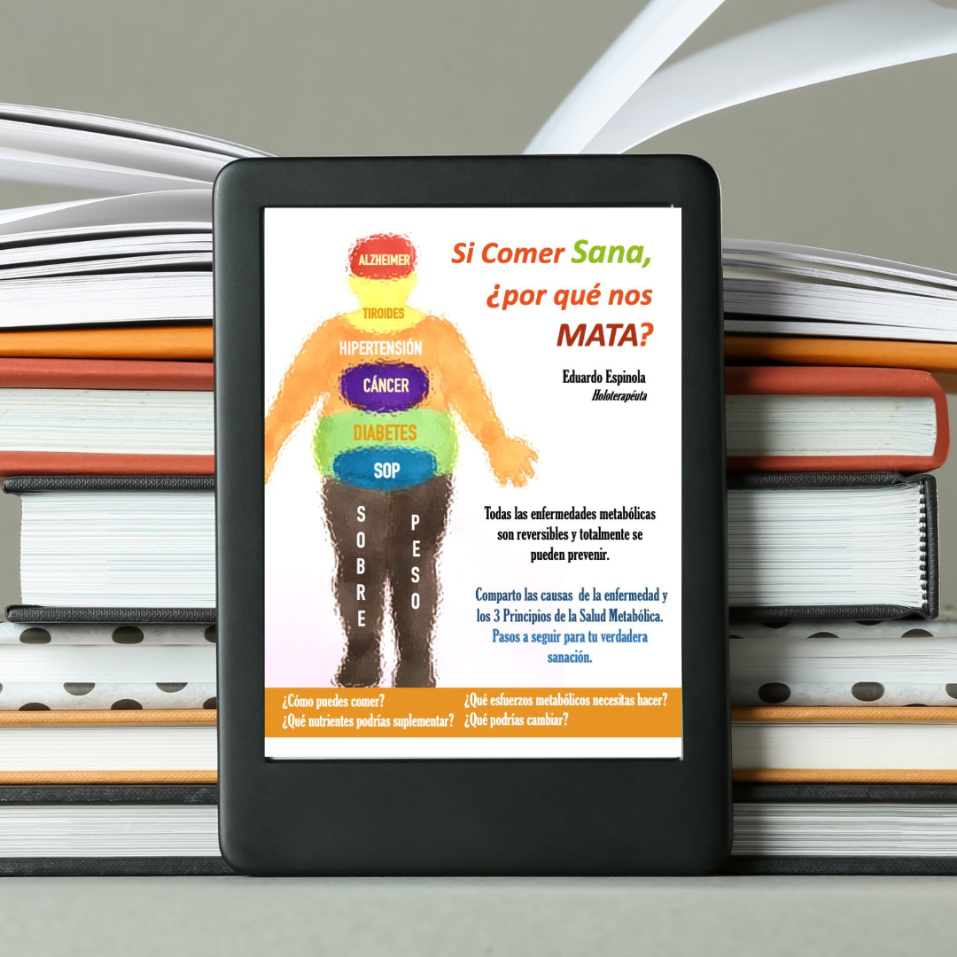 portada del libro lalo espinola si comer sana por que nos mata